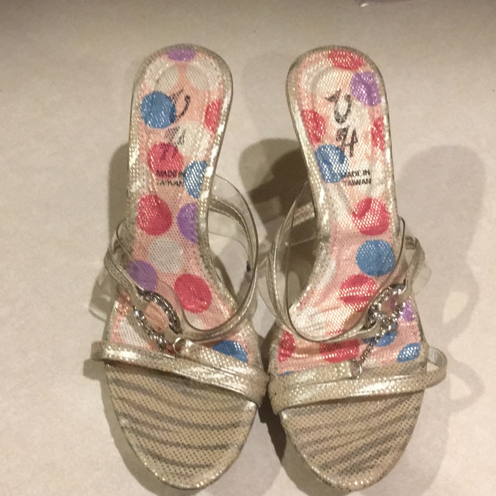 Women’s strapless heels size 5.5 wore once